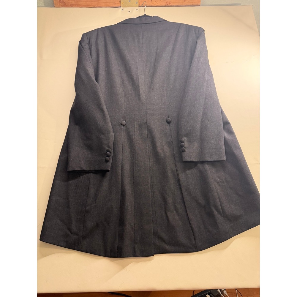 Christian Dior Monsieur Mens Morning Coat Charcoal Gray Formal Tailcoat USA Made